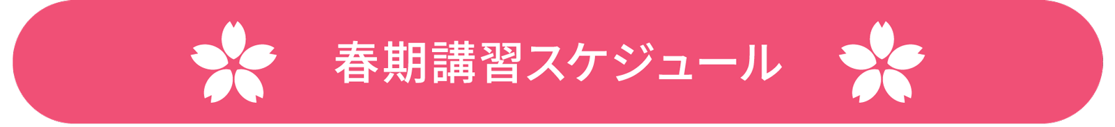 春期講習スケジュール