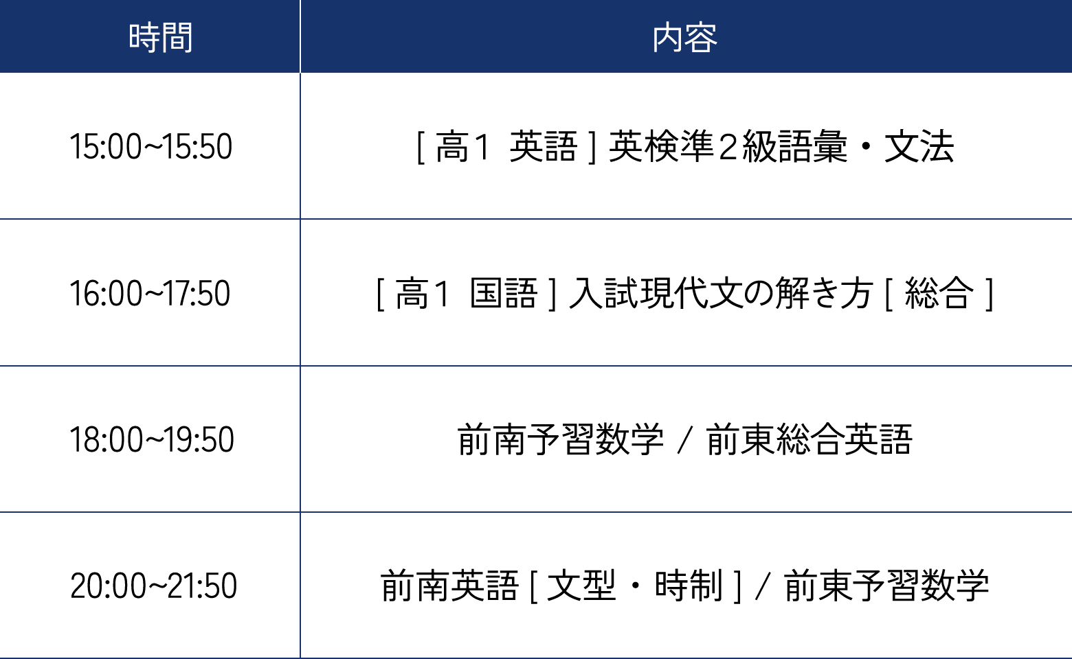 高校生　夏期講習
