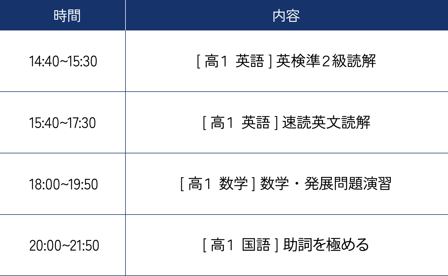 高校生　夏期講習