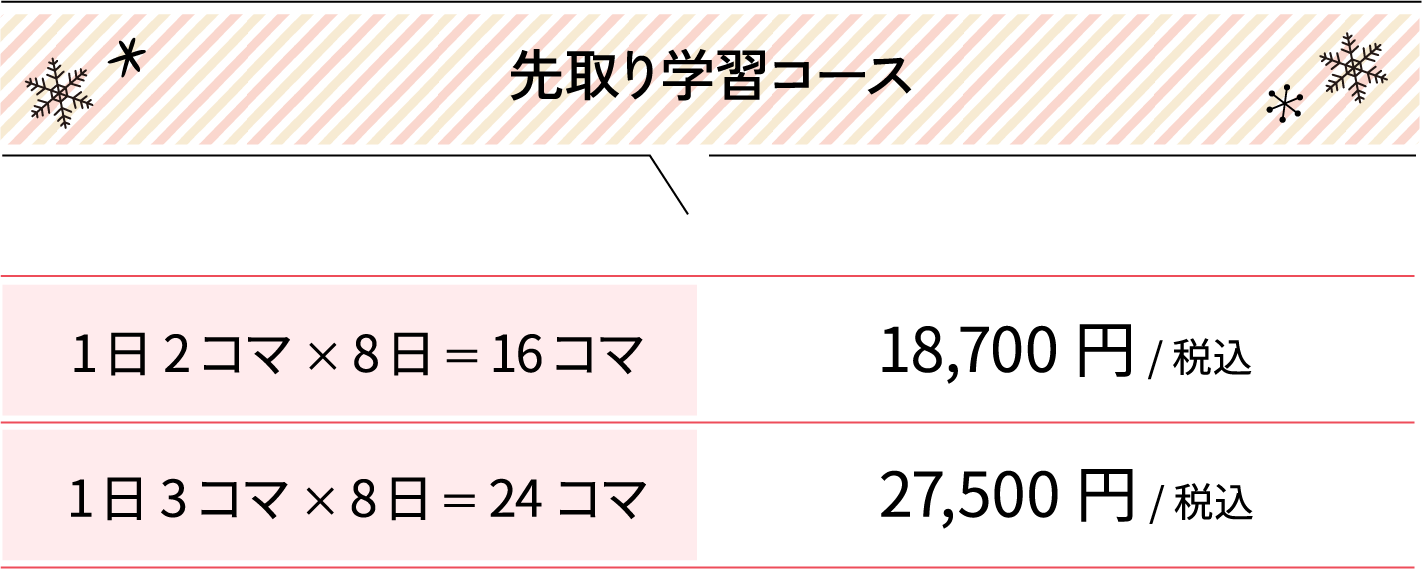 先取り学習コース
