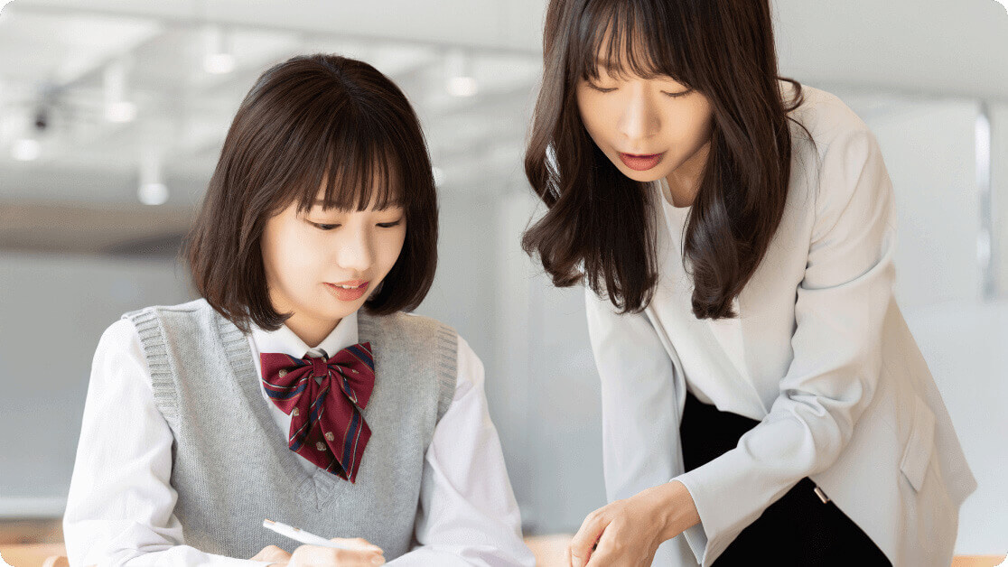 授業前後での個別補習を行います