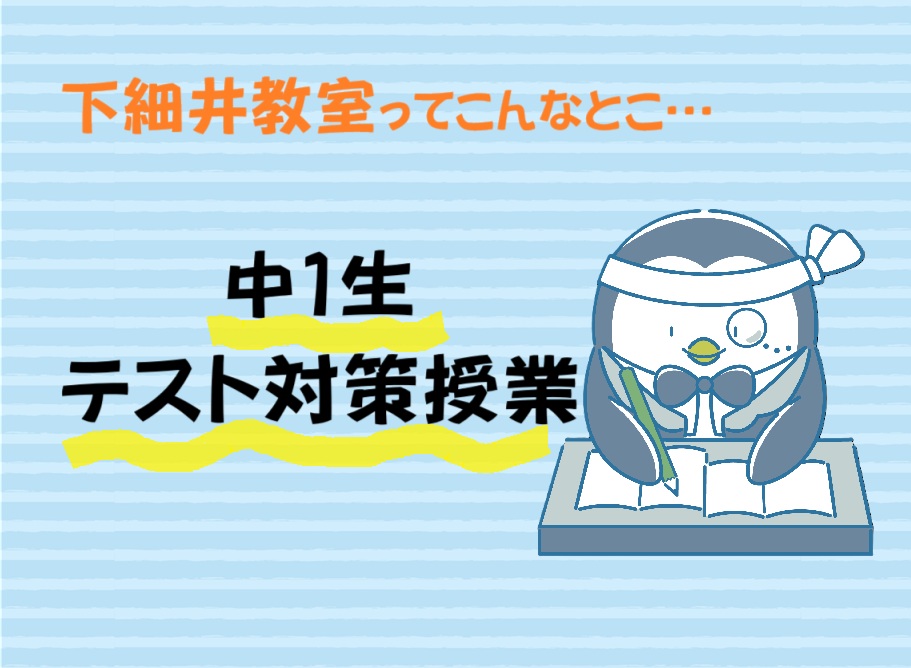 中１生定期テスト対策